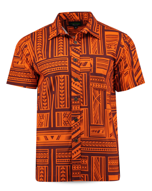 Eveni Pacific Men's Classic Shirt - Sunset Orange
