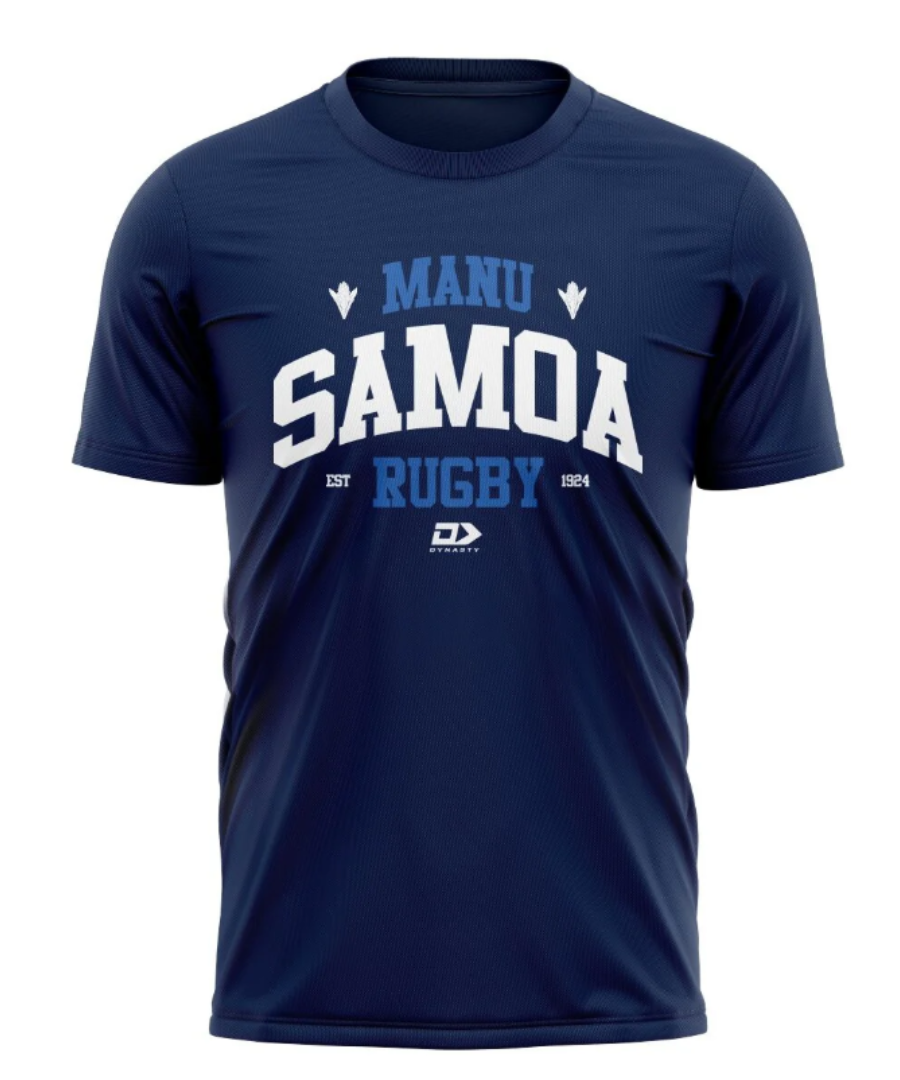 Lakapi Samoa Men's Cotton Graphic Navy