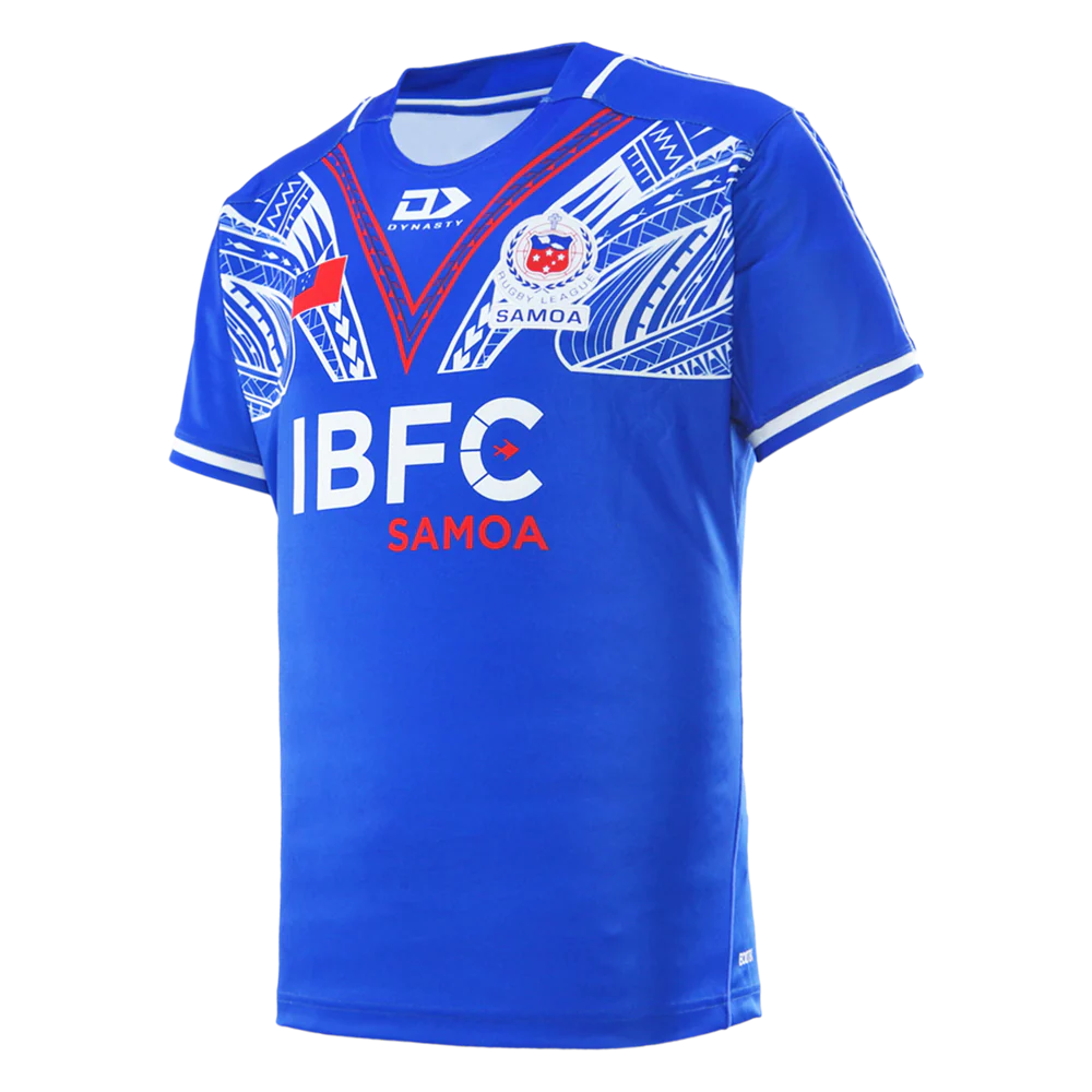 2025 Toa Samoa Rugby League Men's Replica Home Jersey Royal
