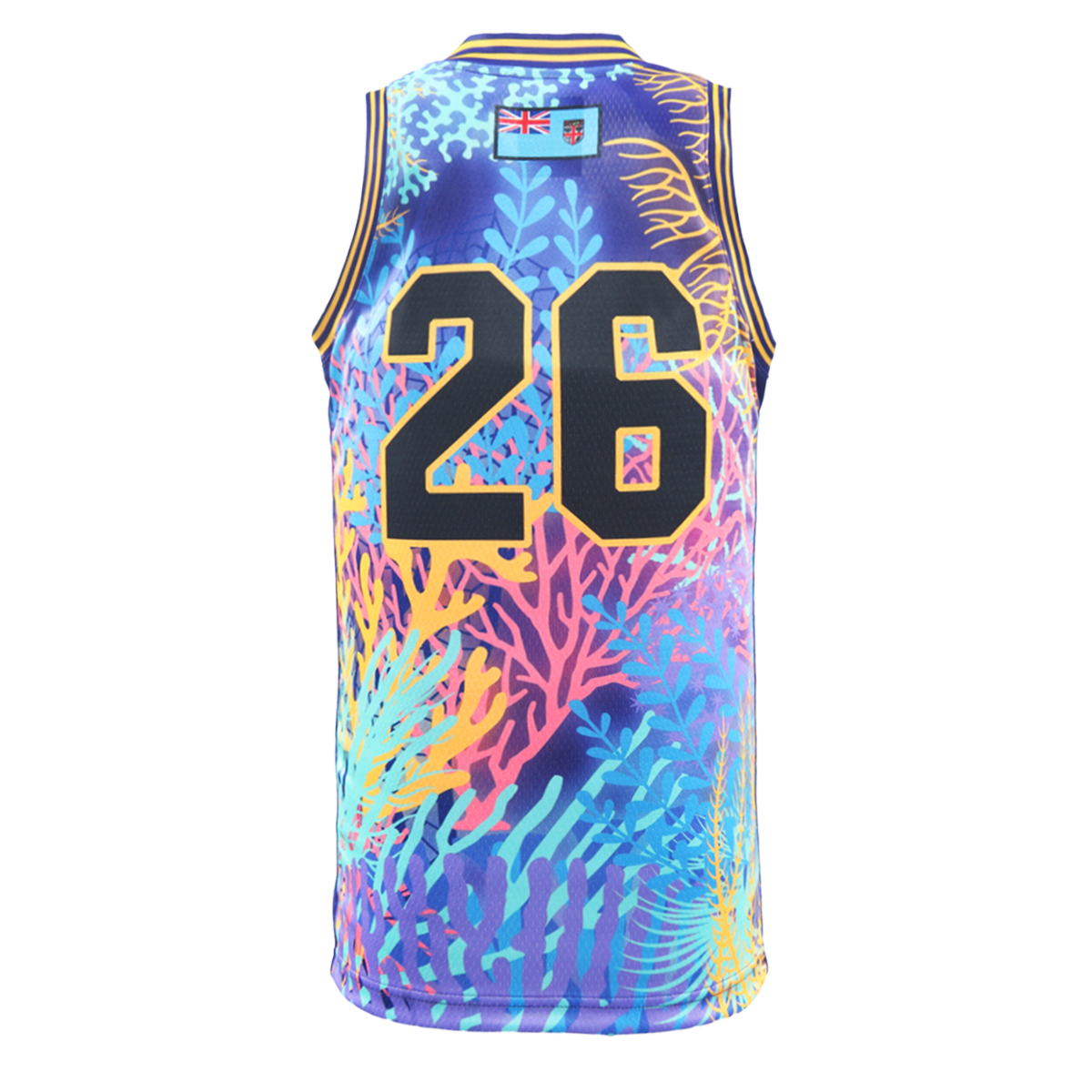 Fiji Bati Rugby League Adults Basketball Singlet - Purple