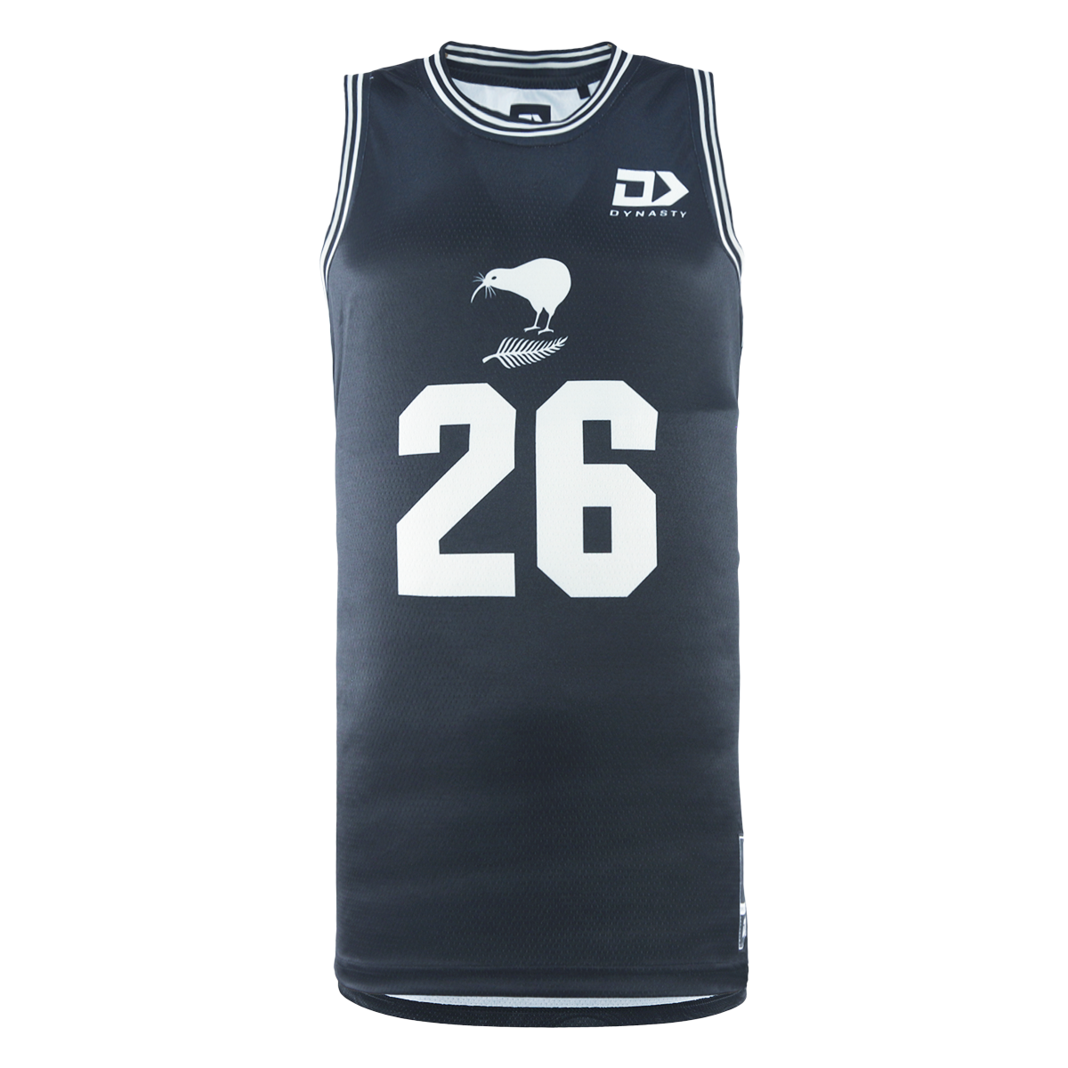 NZ Kiwis Rugby League Adult Basketball Singlet - Beige