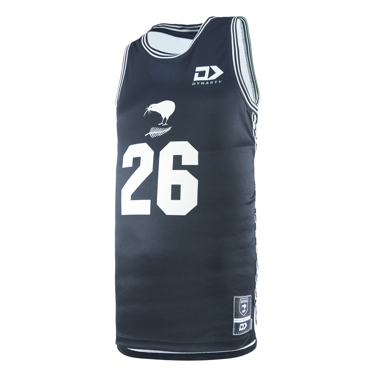 NZ Kiwis Rugby League Adult Basketball Singlet - Beige