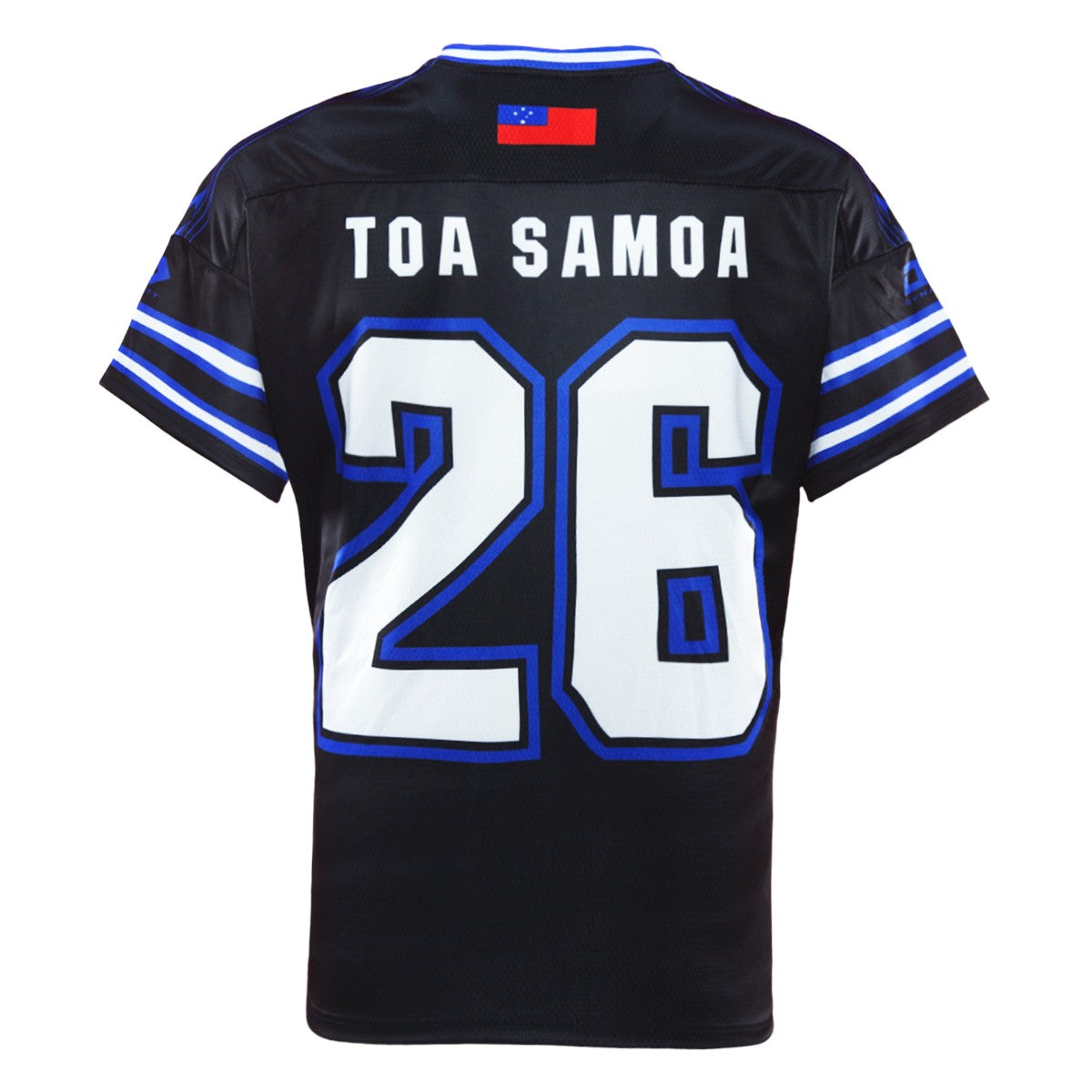 Toa Samoa Rugby League Adults Gridiron Tee - Black