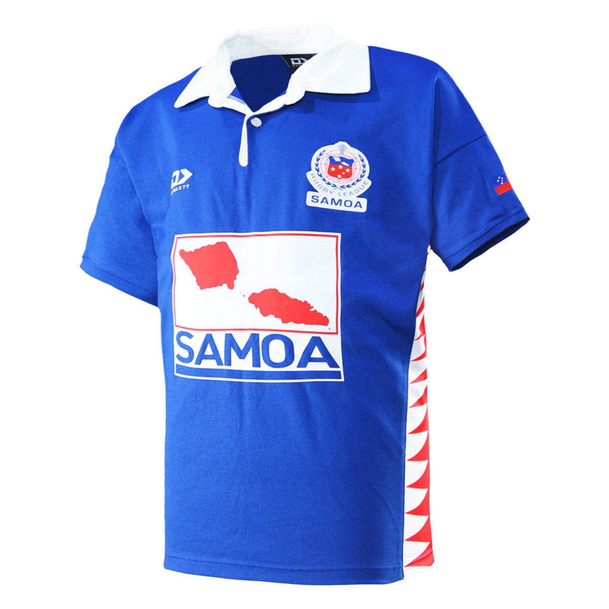 Toa Samoa Rugby League Adults SS Throwback Polycotton Jersey - Blue