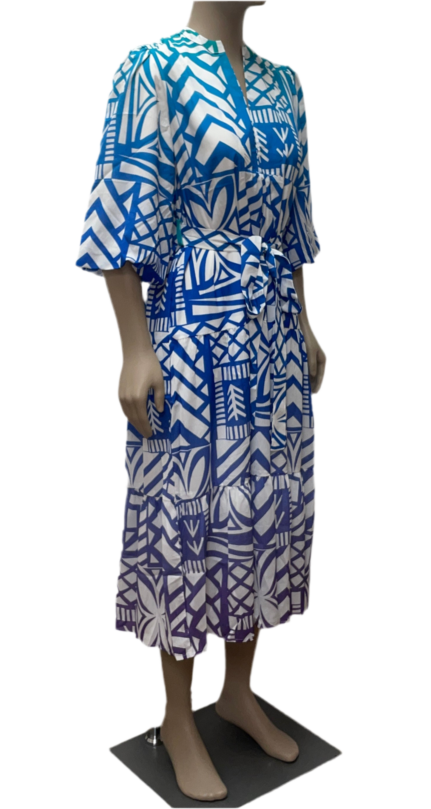 KP LD Dress Fanny Mana Mosaic