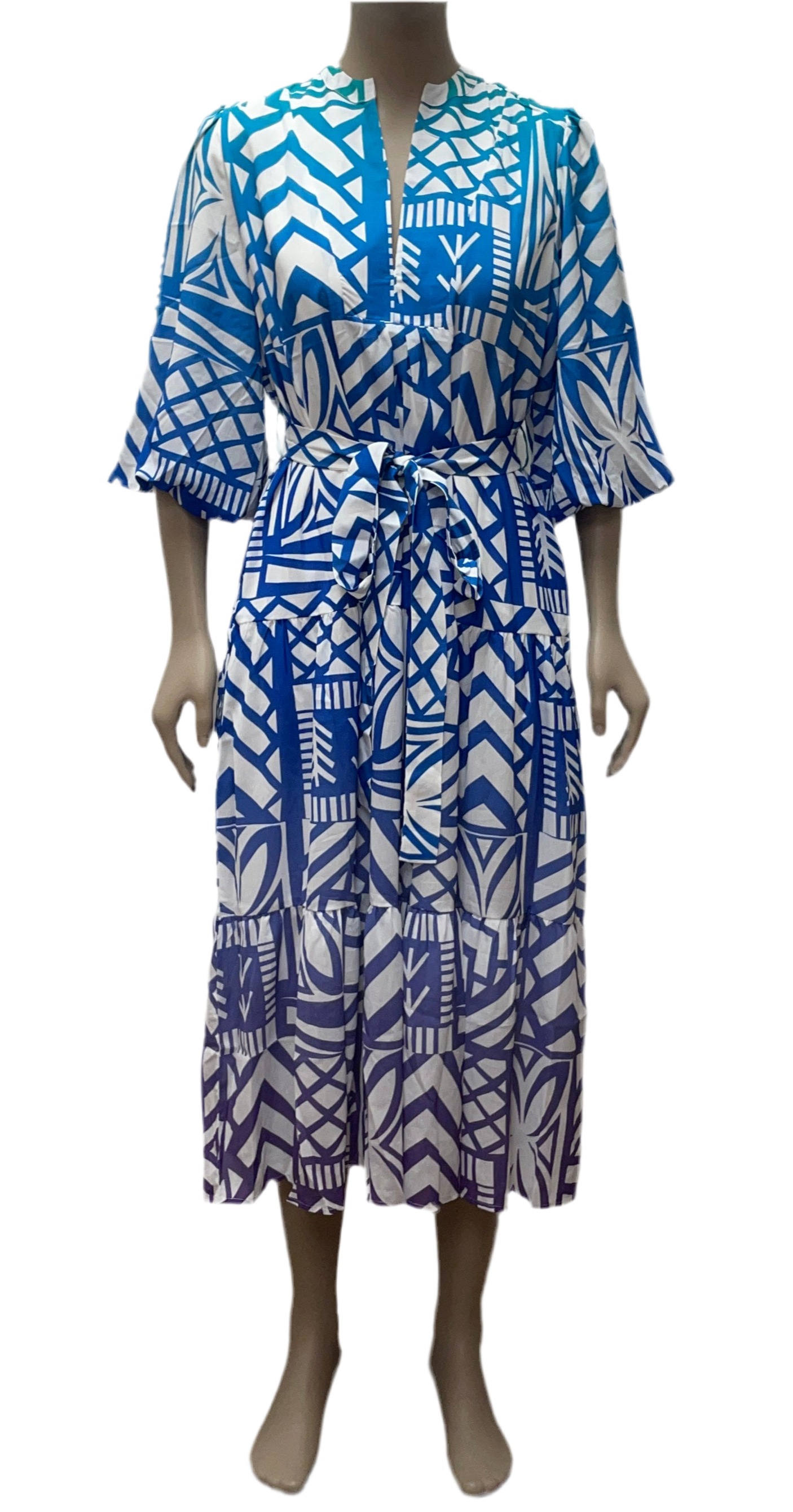 KP LD Dress Fanny Mana Mosaic