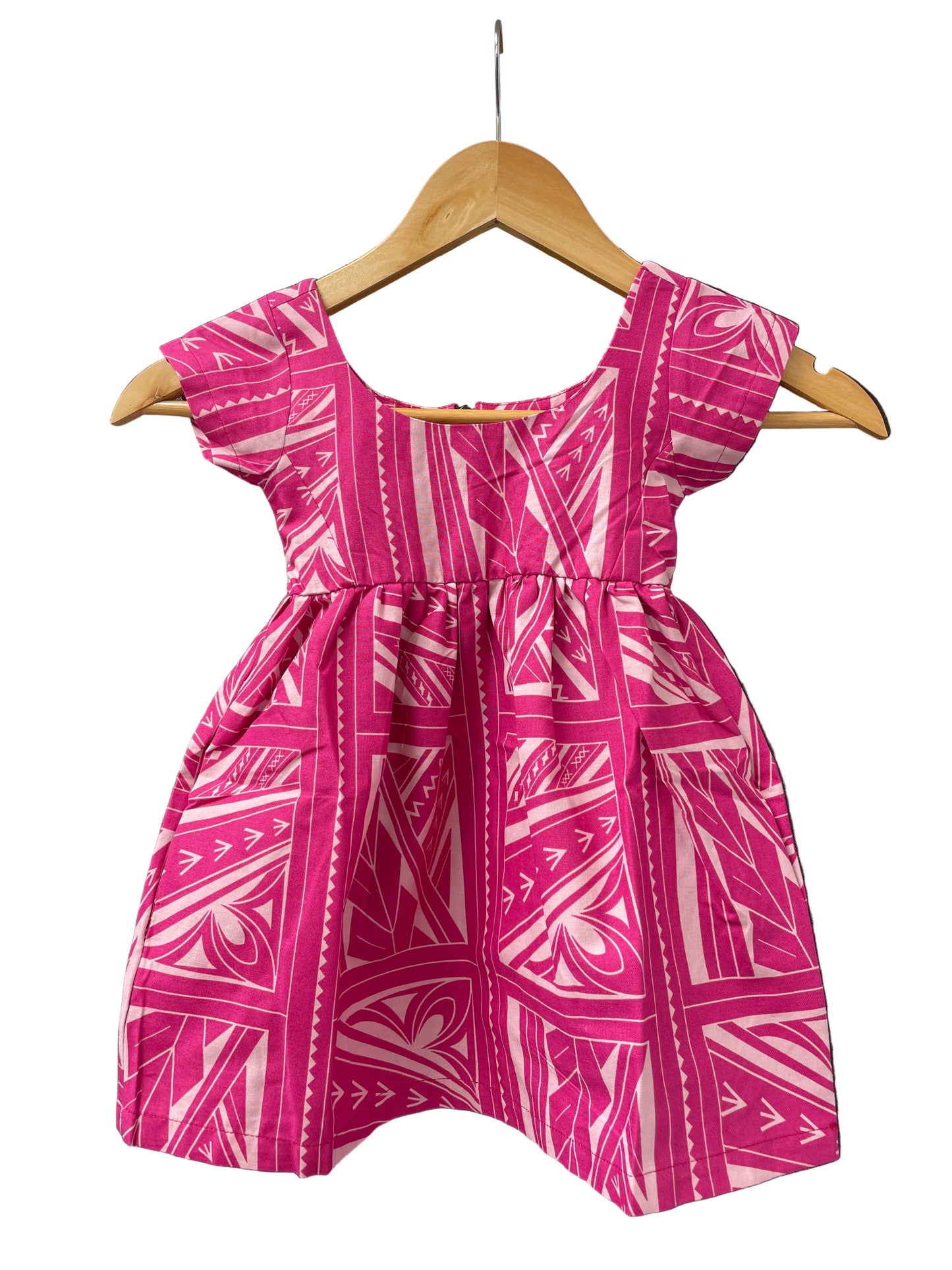 Eveni Kids Girls Midi Dress Adventure Pink