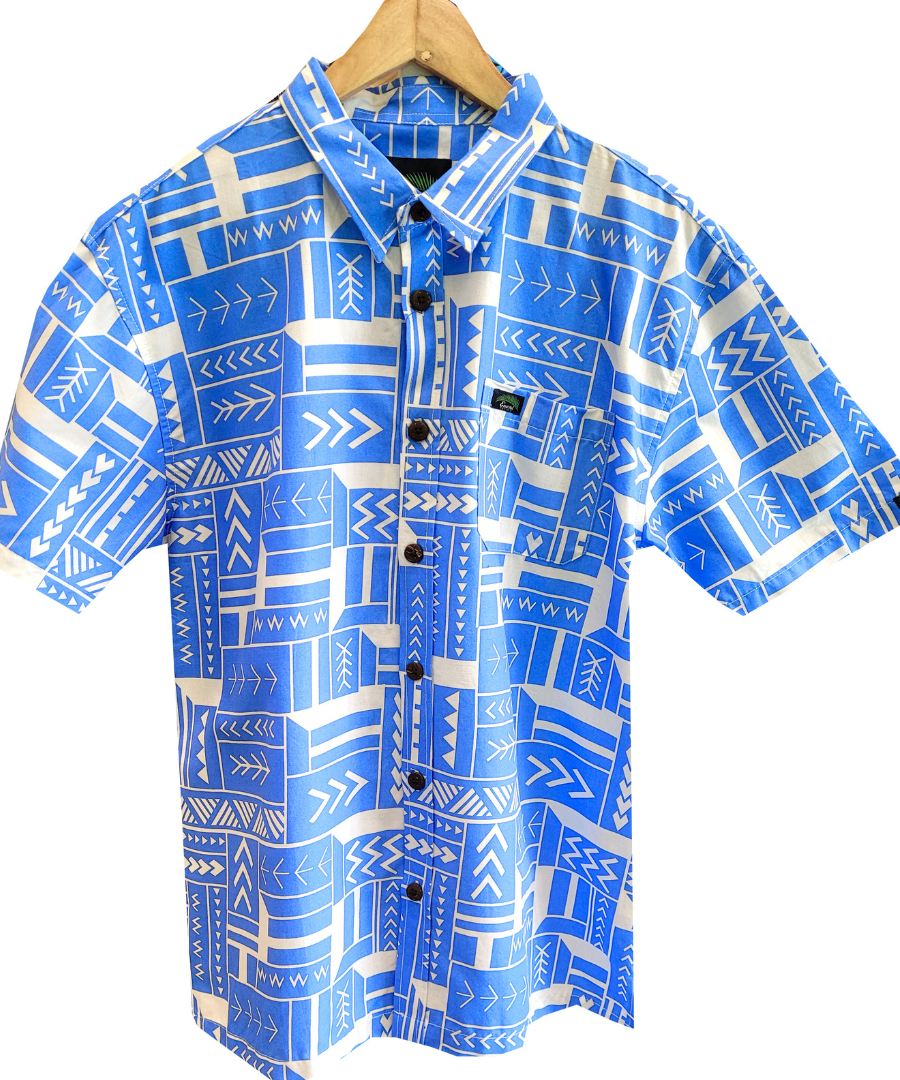 EVENI PACIFIC MENS CLASSIC SHIRT SS -CHIFFON BLUE