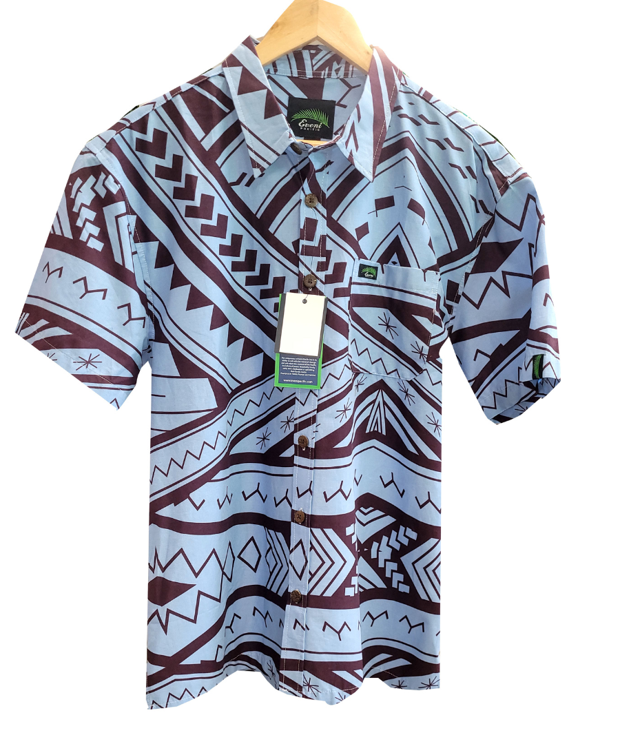 Eveni Pacific Men's Classic Elei Shirt - Crypt Blue