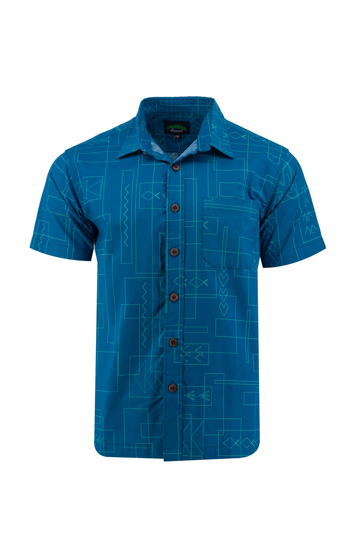 Eveni Pacific Men's Classic Shirt - Mint Leaf Blue