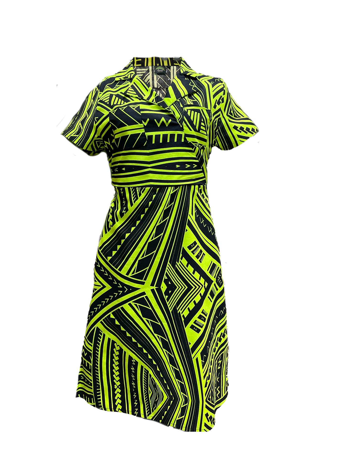 Eveni Pacific Ladies Kate Wrap Dress - Lime Party
