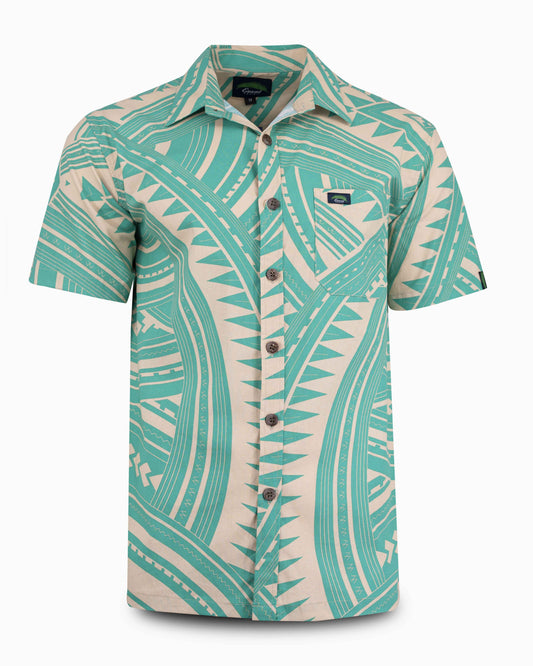 Eveni Pacific Men's Classic Shirt - Emerald Green