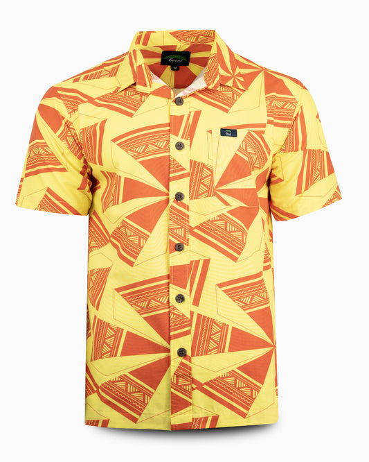 Eveni Pacific Men's Classic Shirt - Summer Yellow