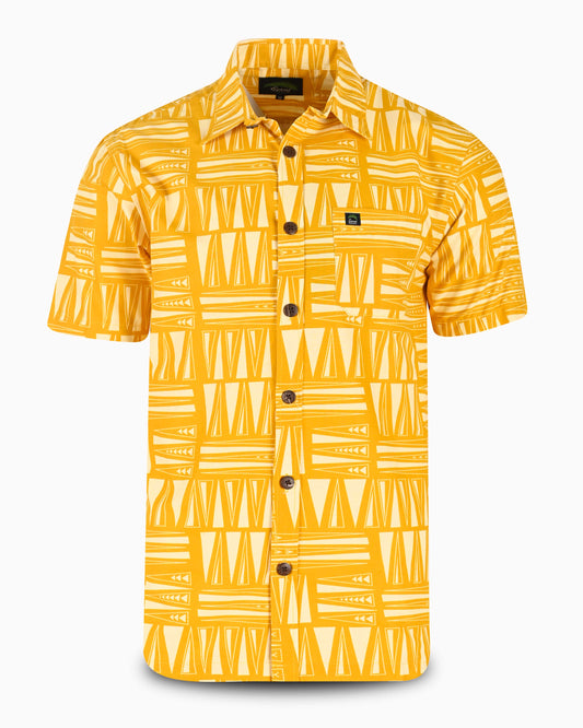 Eveni Pacific Men's Classic Elei Shirt - Clyde Yellow