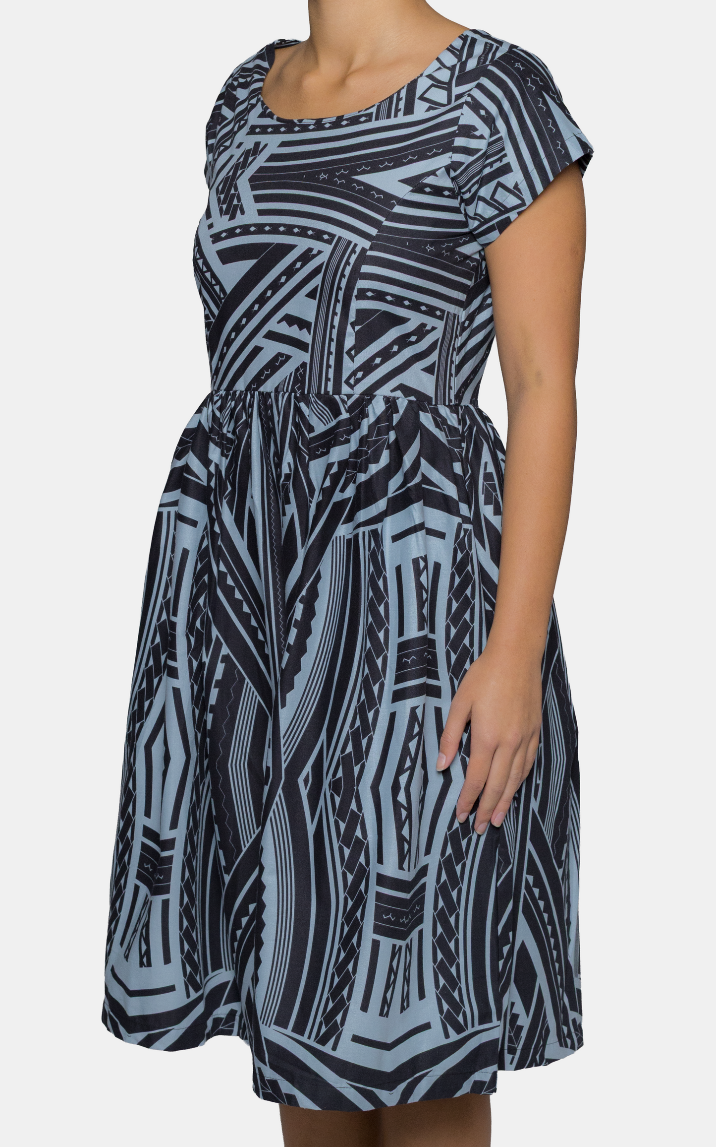 EP LADIES MIDI DRESS RAVEN BLACK