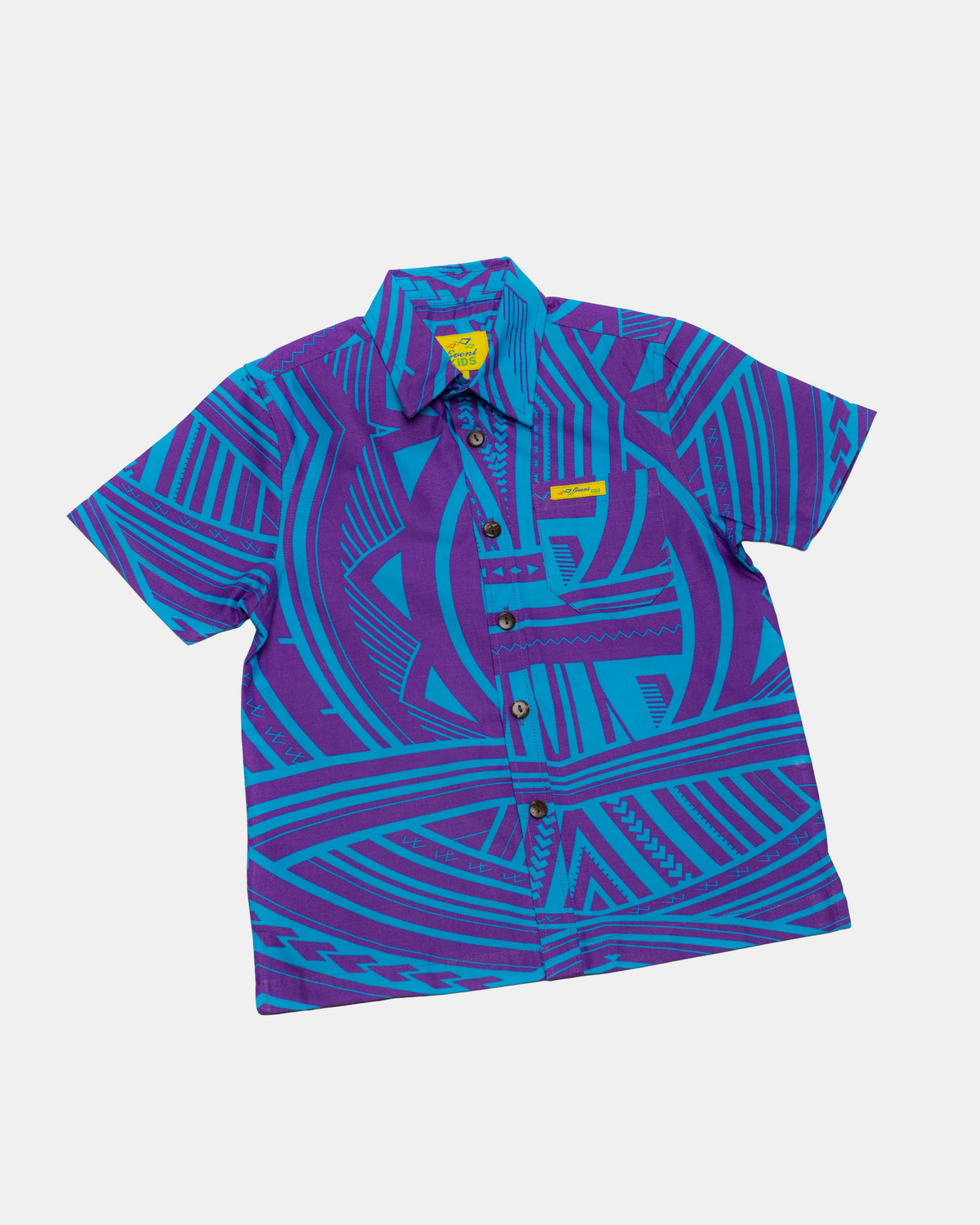 Eveni Pacific Boys Classic Elei Shirt - Orchid Purple