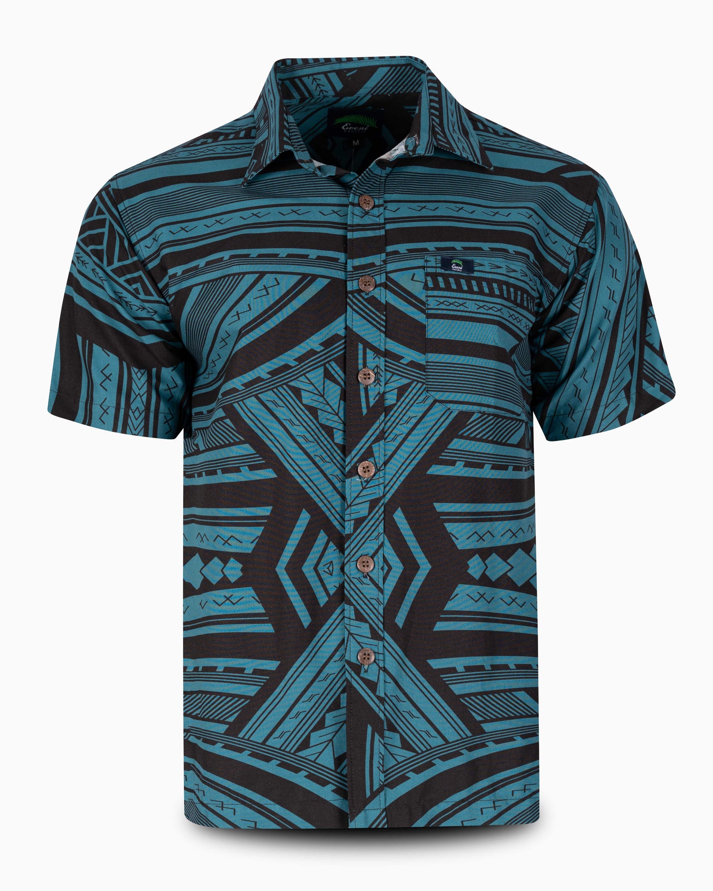 Eveni Pacific Men's Classic Elei Shirt - Fun Green