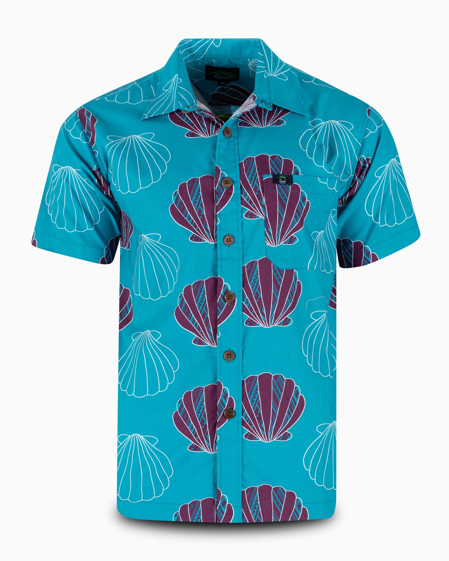 Eveni Pacific Men's Classic Elei Shirt - Restore Blue