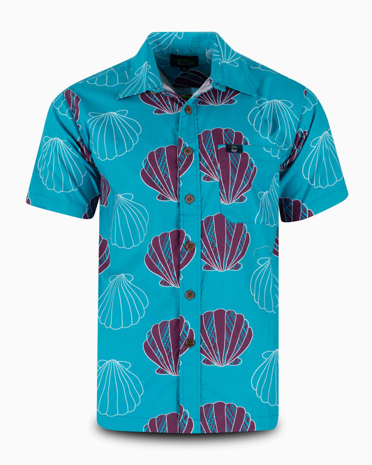 Eveni Pacific Men's Classic Elei Shirt - Restore Blue