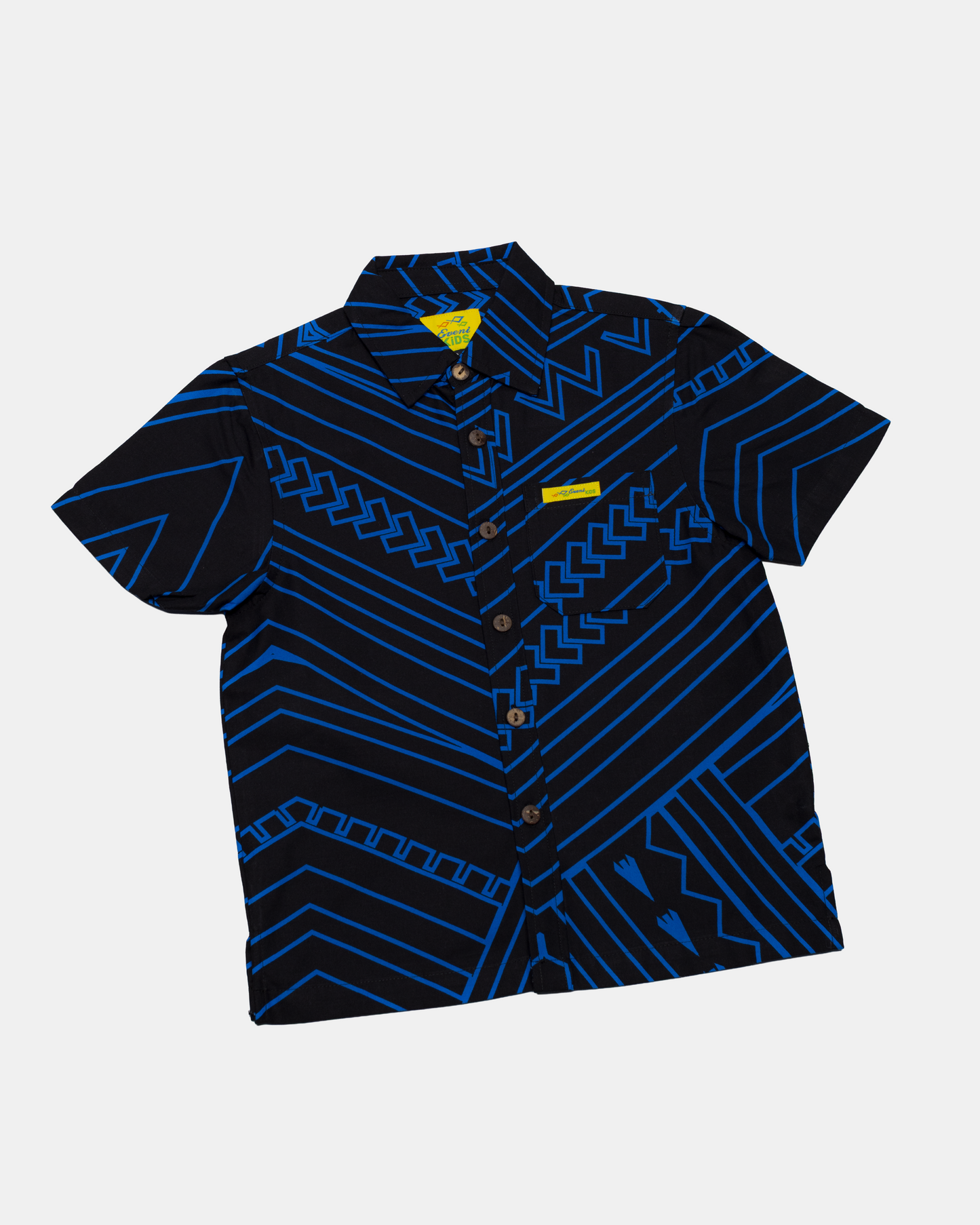 Eveni Pacific Boys Classic Elei Shirt - Tala Blue
