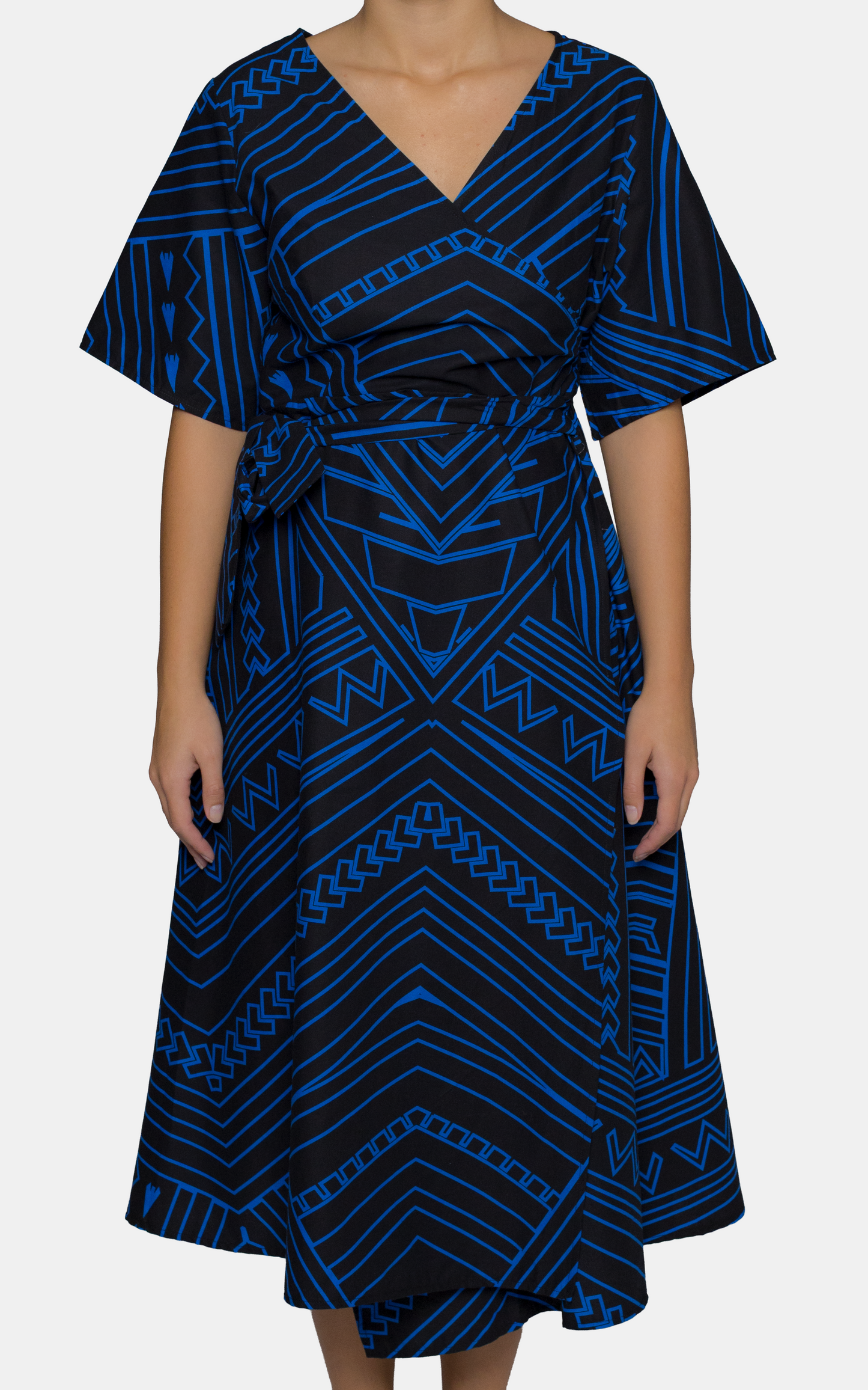 EP LADIES LILY WRAP DRESS TALA BLUE