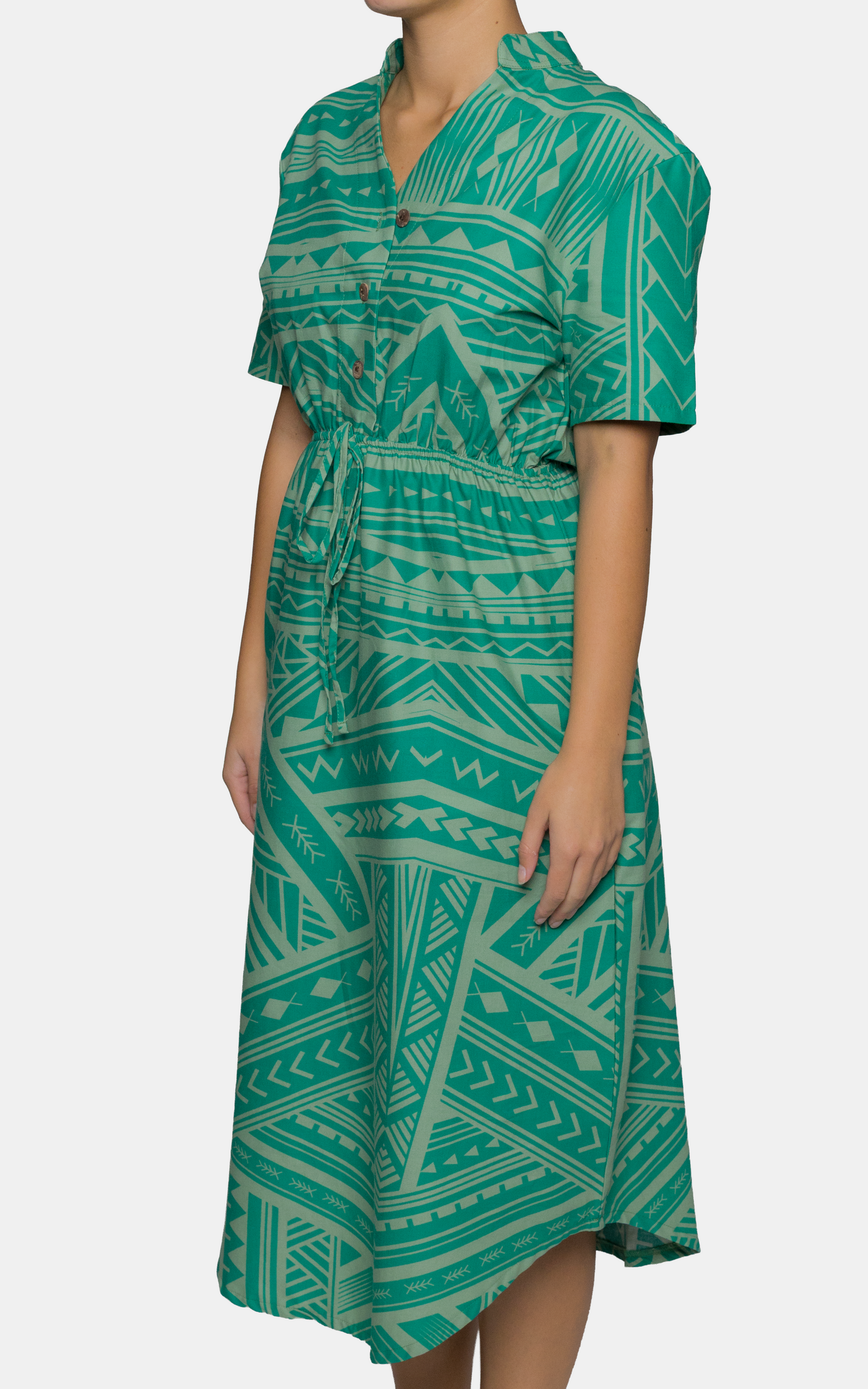 Eveni Pacific Ladies Nora Dress - Ex Pat Green