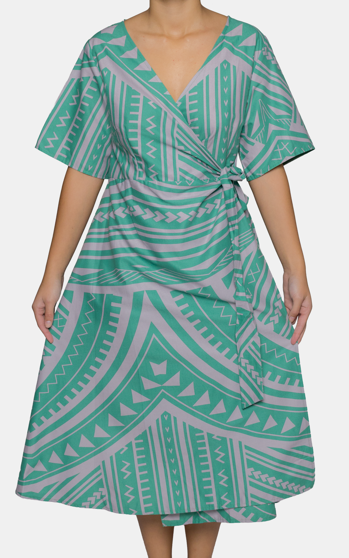 Eveni Pacific Ladies Lily Wrap Dress - Deuce Spearmint