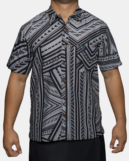 Eveni Pacific Men's Classic Elei Shirt - Nutmeg Brown