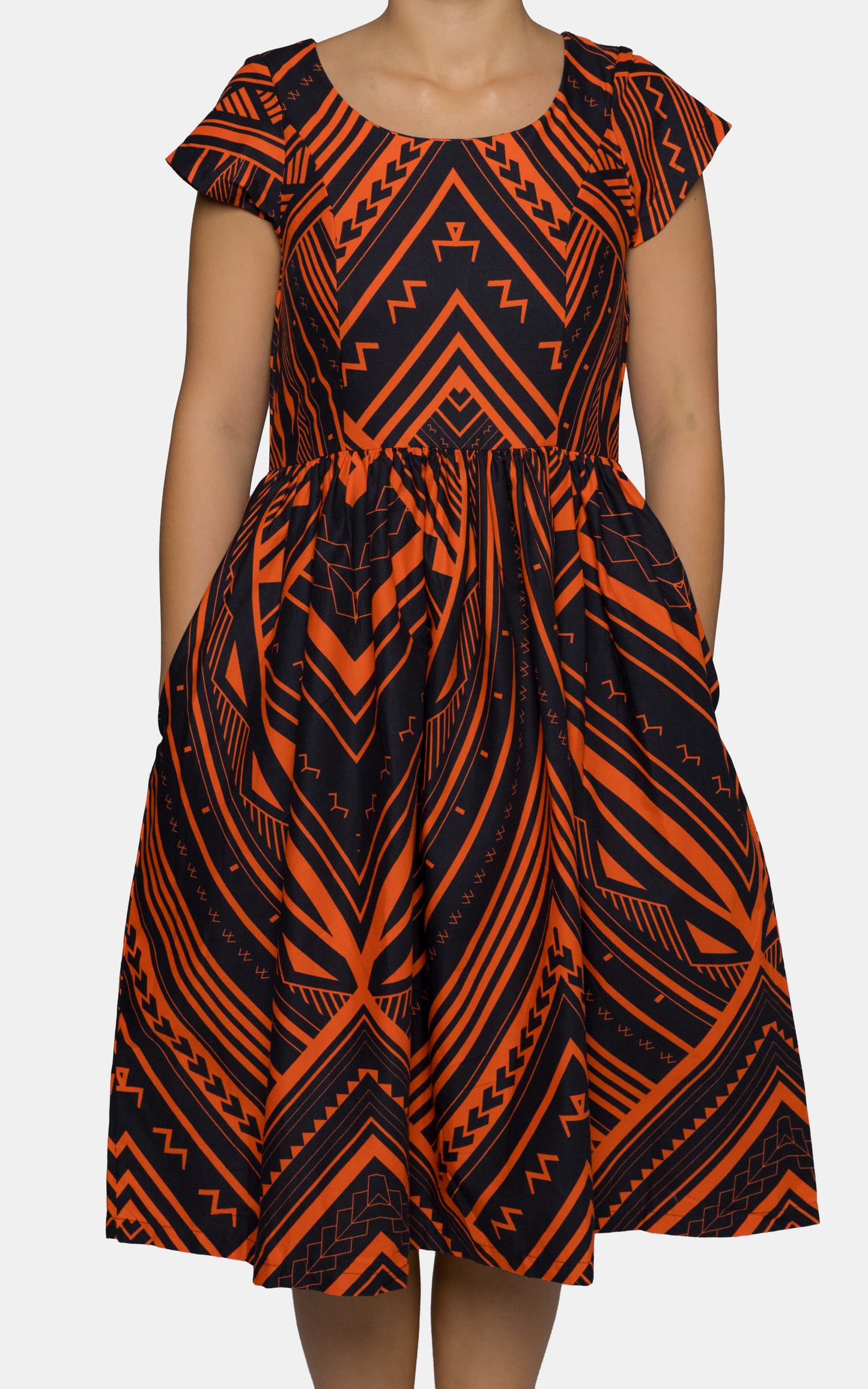 EP LADIES MIDI DRESS RED CARD