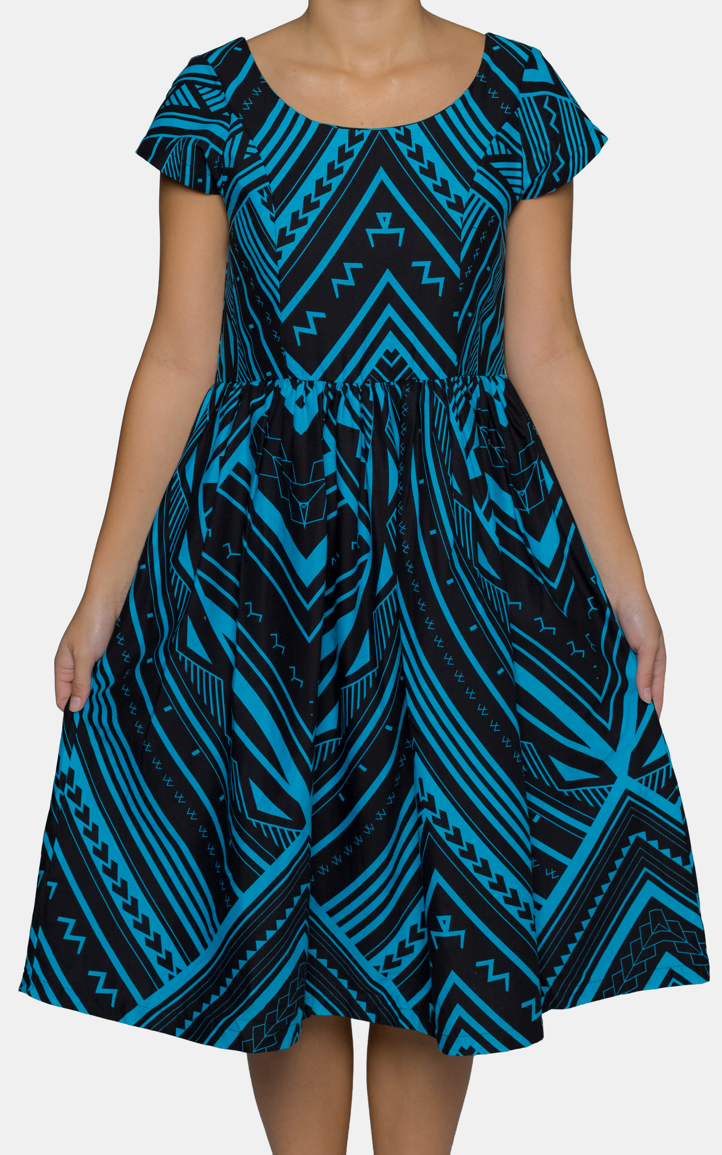EP LADIES MIDI DRESS GOALIE BLUE