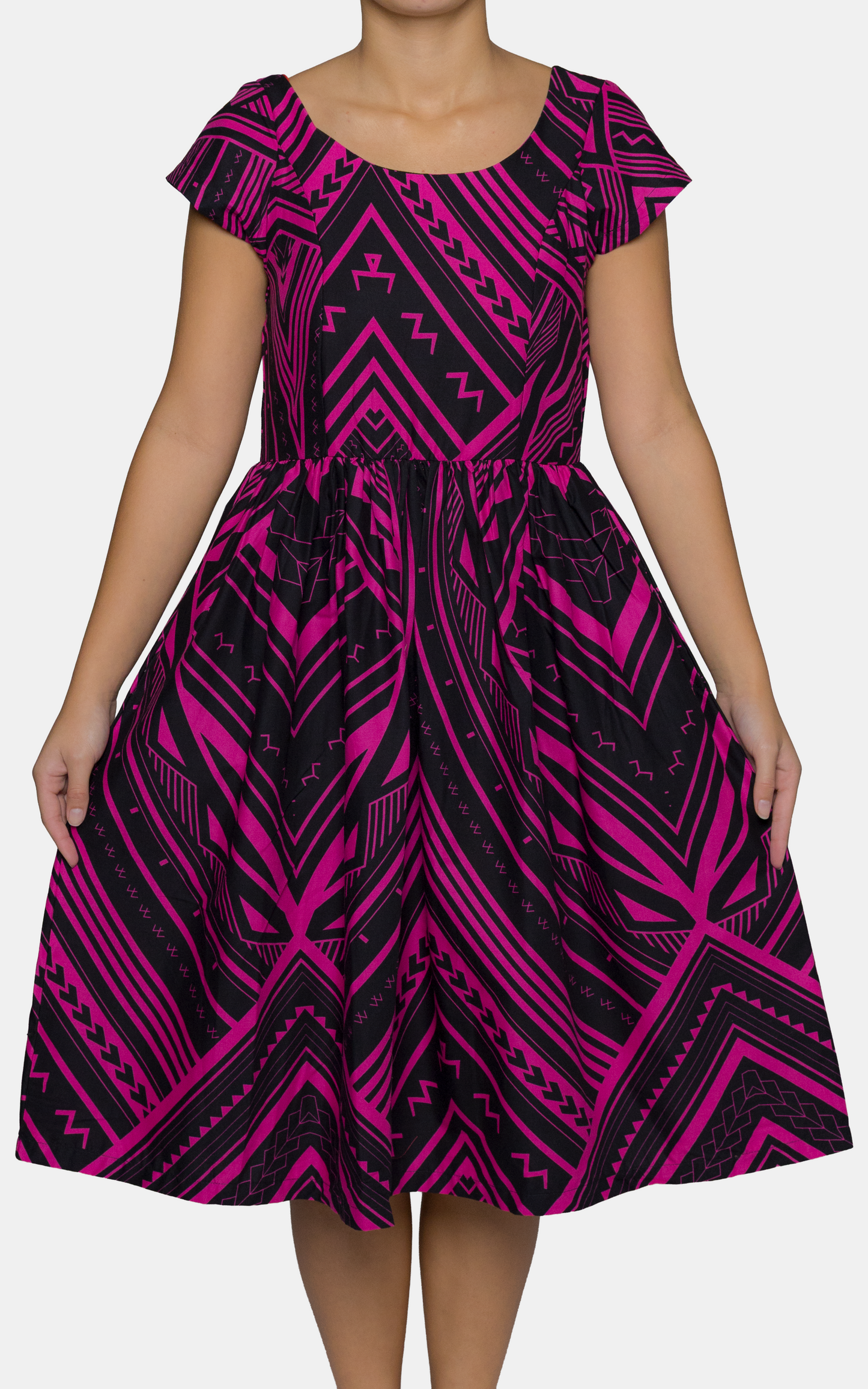 EP LADIES MIDI DRESS PINK STRIKER
