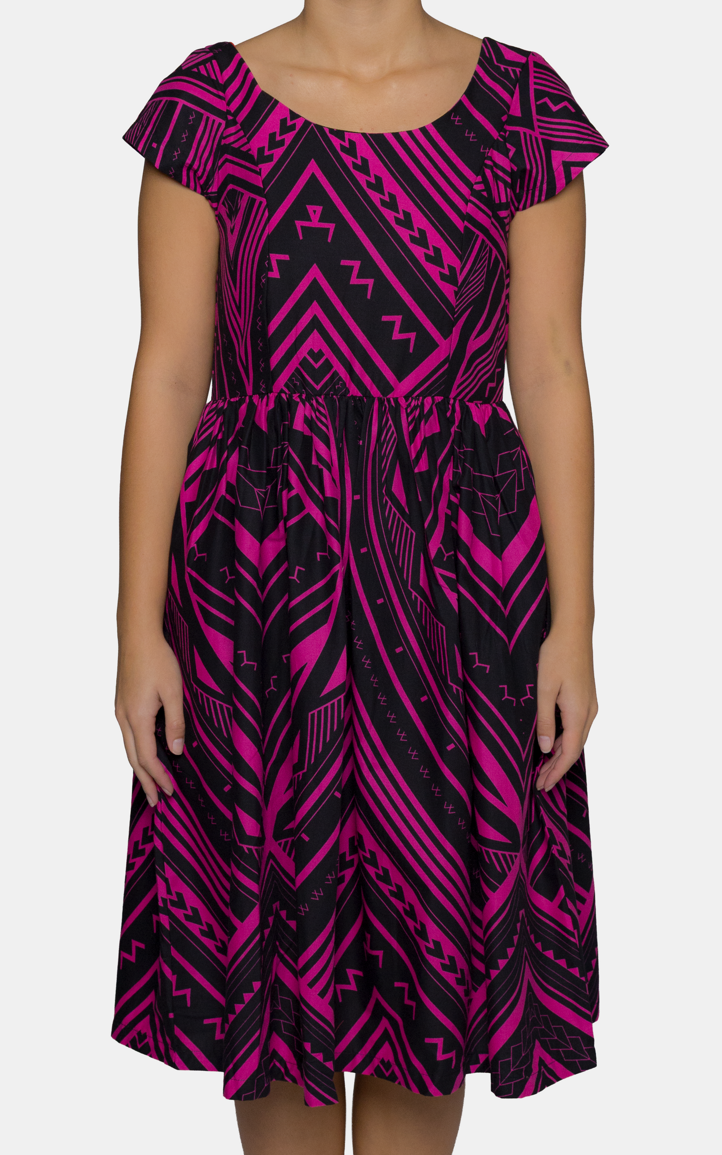 EP LADIES MIDI DRESS PINK STRIKER