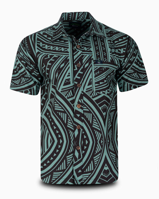 Eveni Pacific Men's Classic Elei Shirt - Knight Green