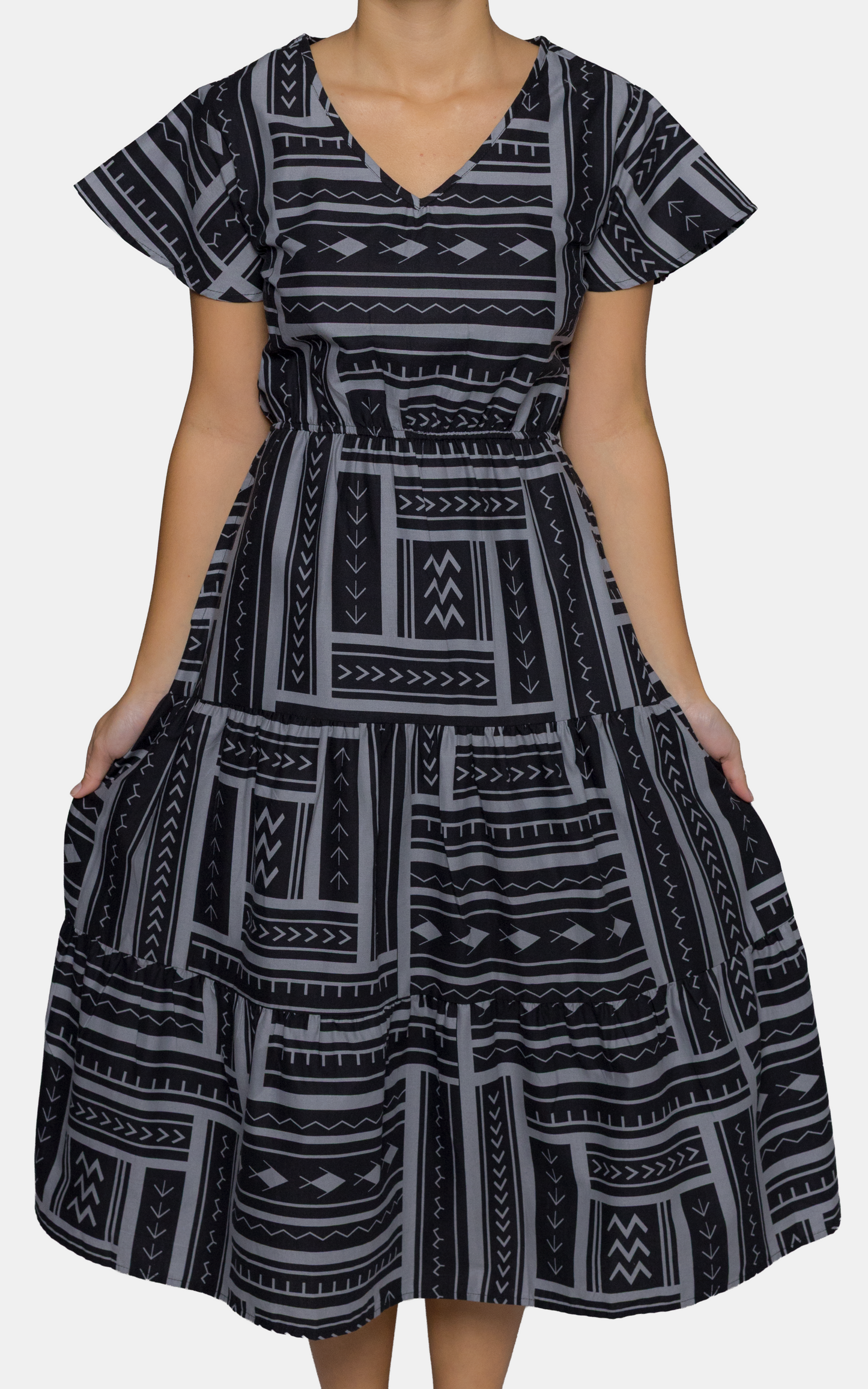EP LADIES LEILANI DRESS LICORICE BLACK