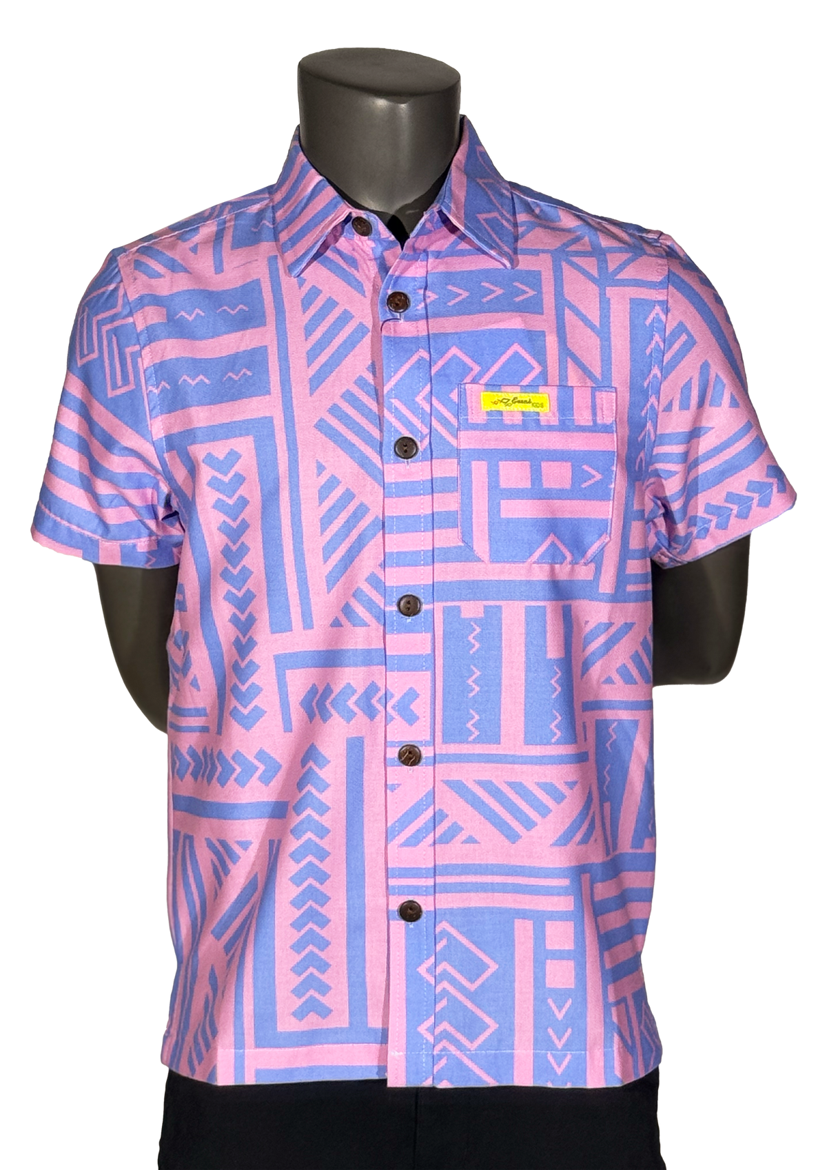 Eveni Pacific Boys Classic Elei Shirt - Gale Lavender