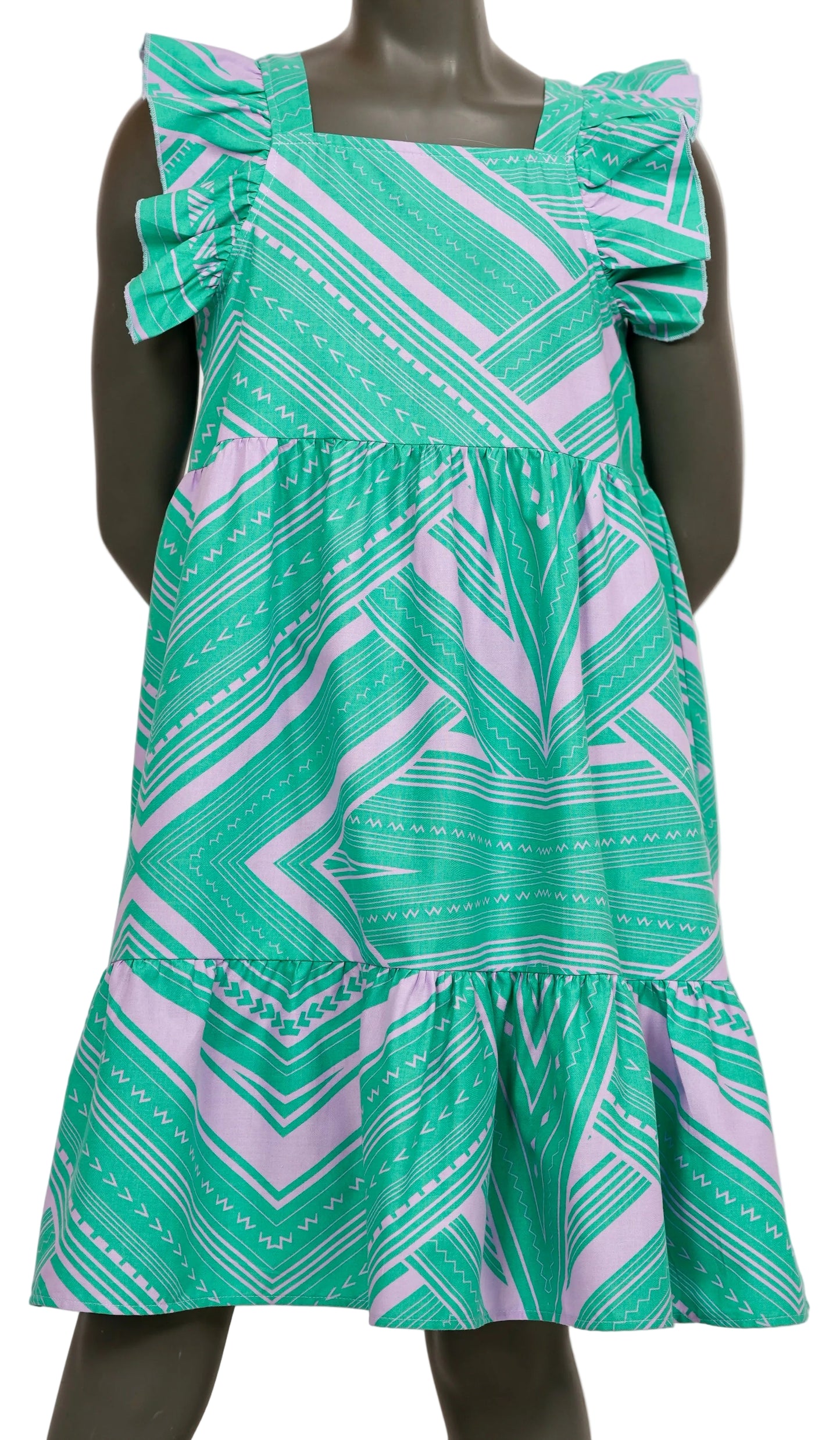 Eveni Kids Girls Amia Dress - Aqua Force
