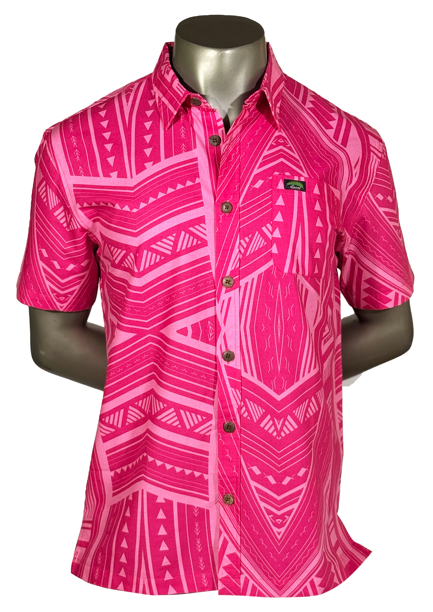 Eveni Pacific Men's Classic Elei Shirt - Seaside Spell Pink