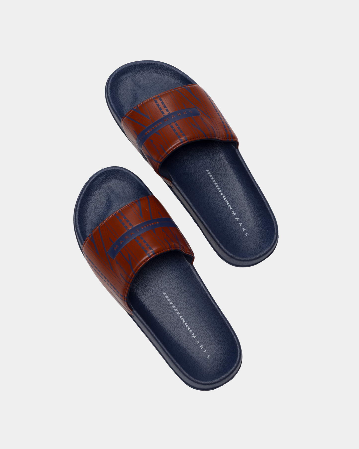 MKS Samoa Slides - F2247 Navy/Red