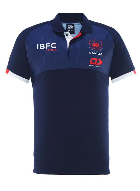 2025 Toa Samoa Rugby League Men's Media Polo Navy