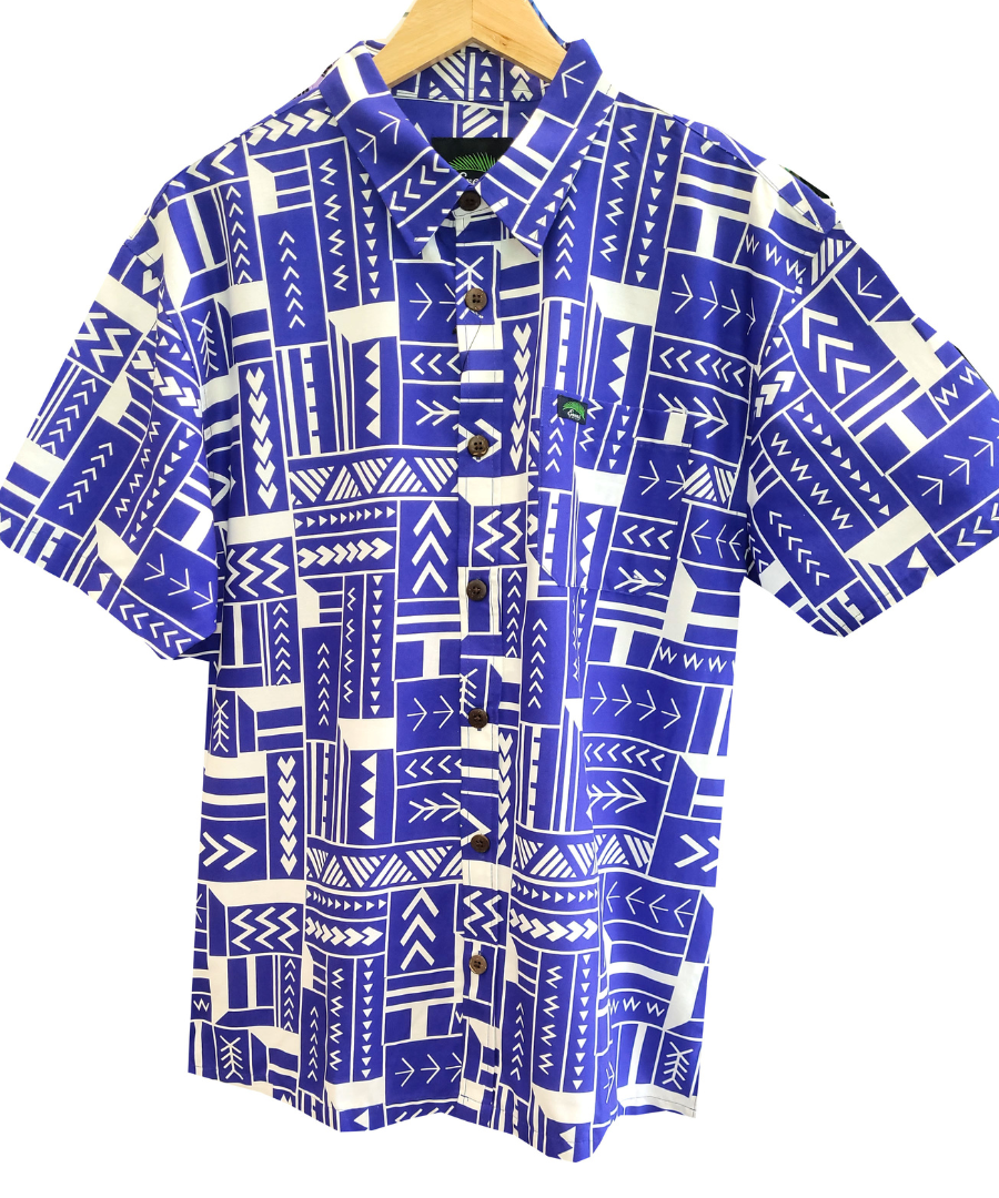 Eveni Pacific Men's Classic Elei Shirt - Gala Royale