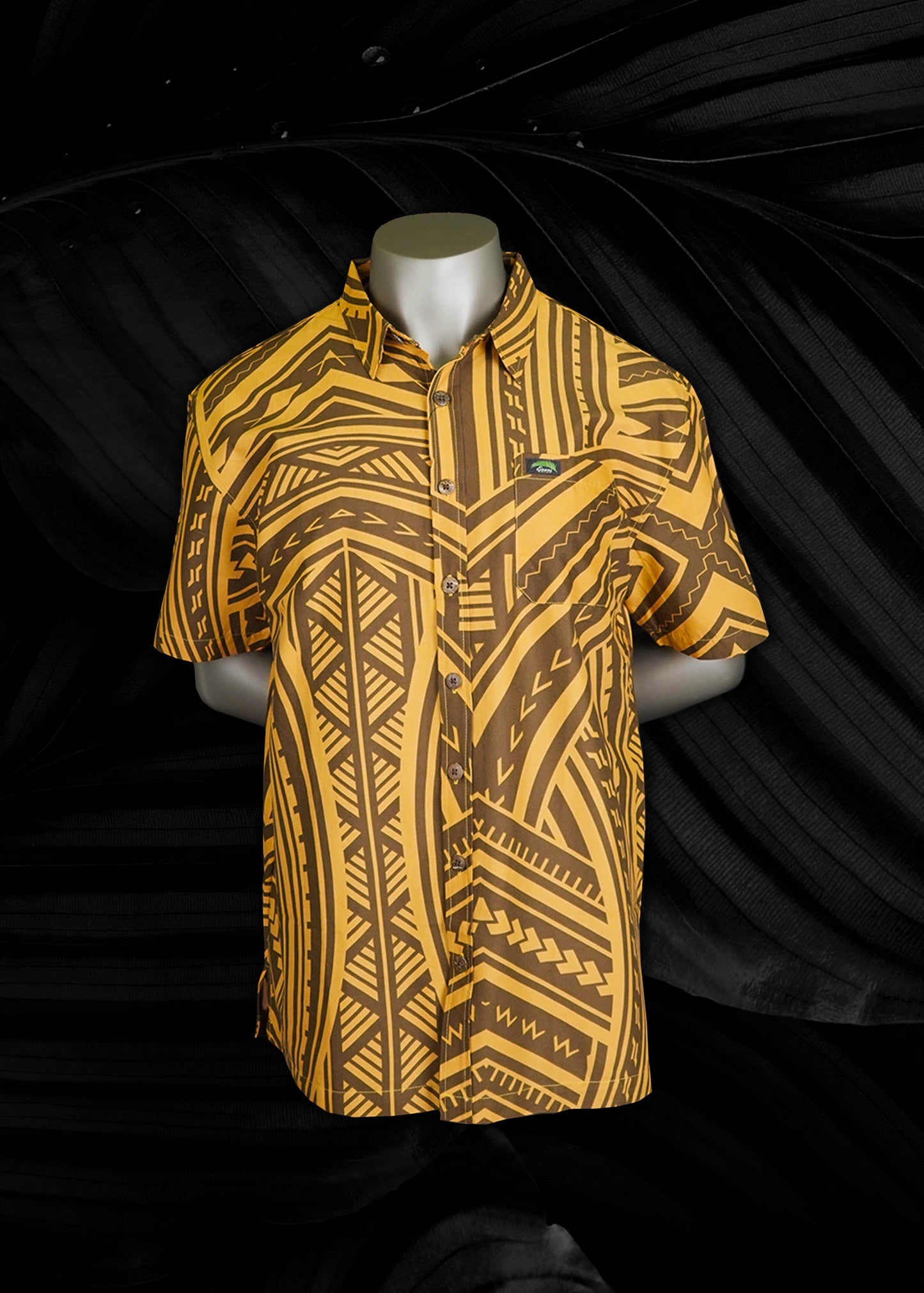 Eveni Pacific Men's Classic Elei Shirt - Stevenson Cocoa