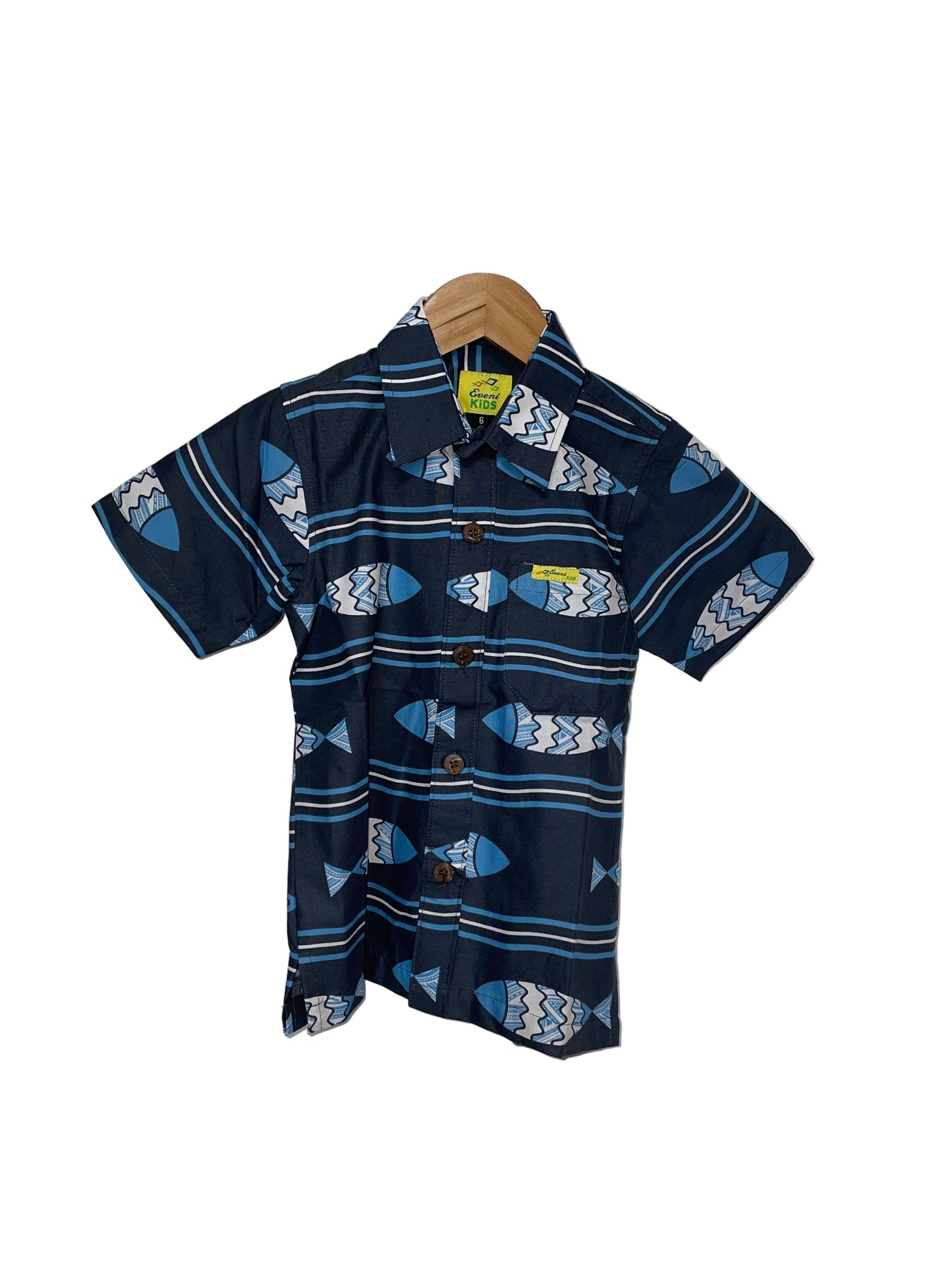Eveni Pacific Boys Classic Elei Shirt - Platinum Guppy