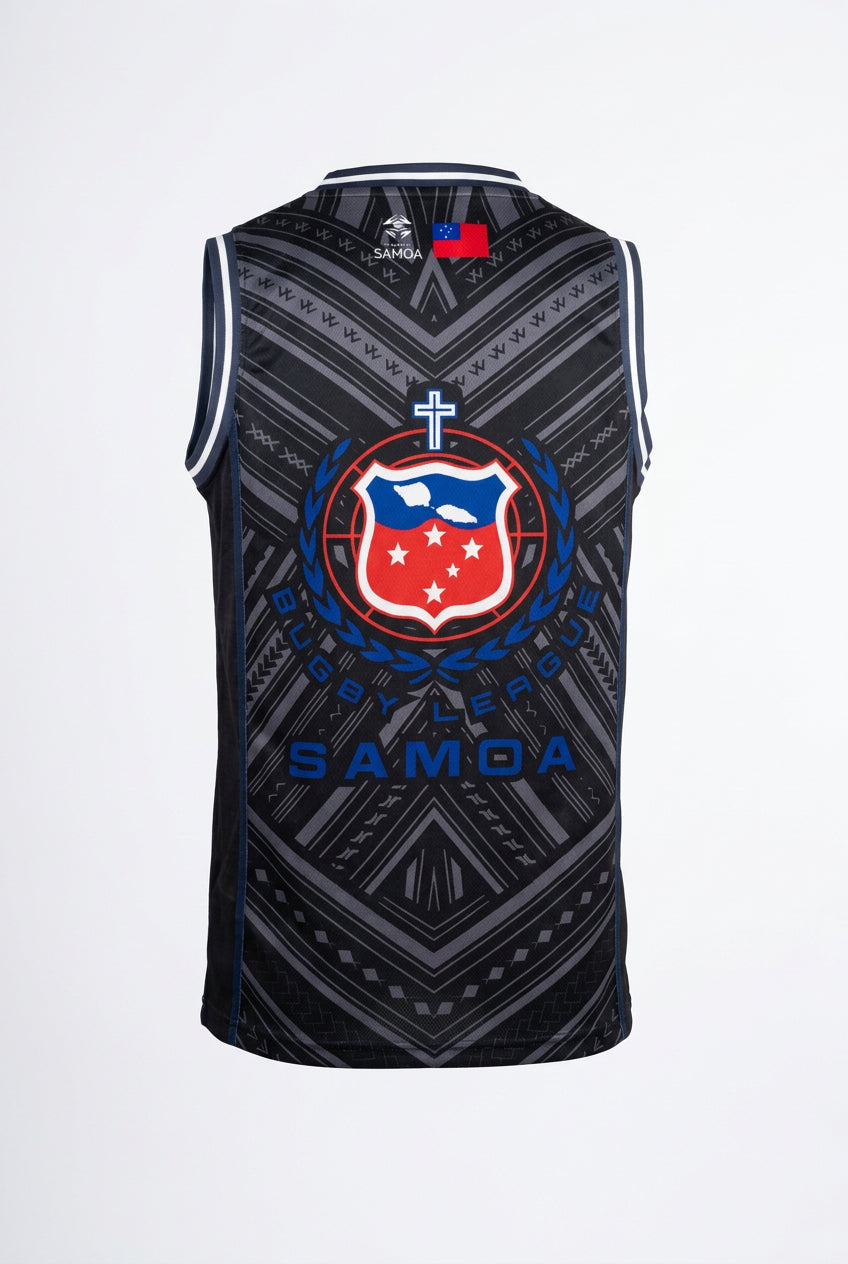 Toa Samoa Men's Basketball Jersey 10 - Dark Navy Blue