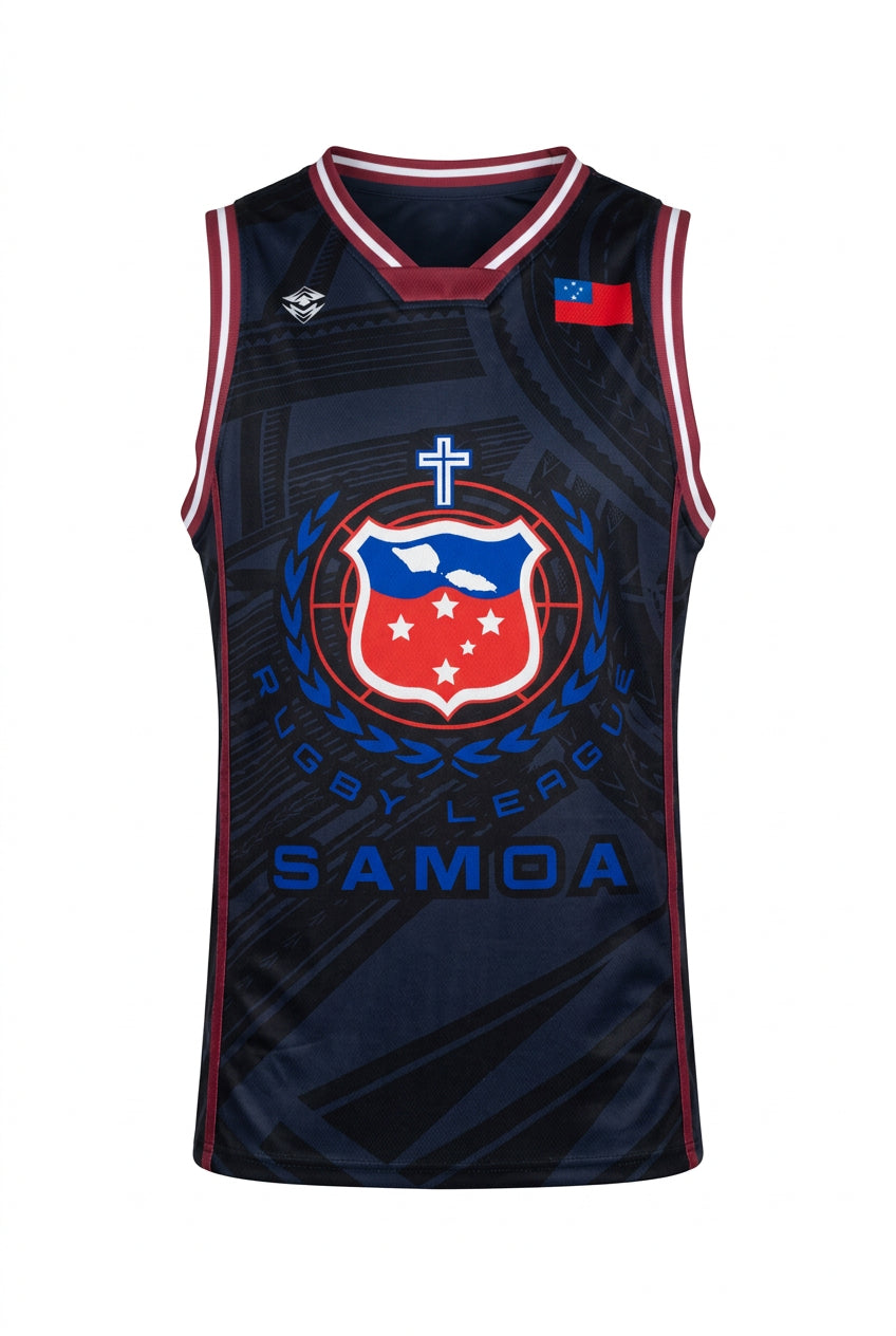 Toa Samoa Men's Basketball Jersey 5 - Charcoal Grey
