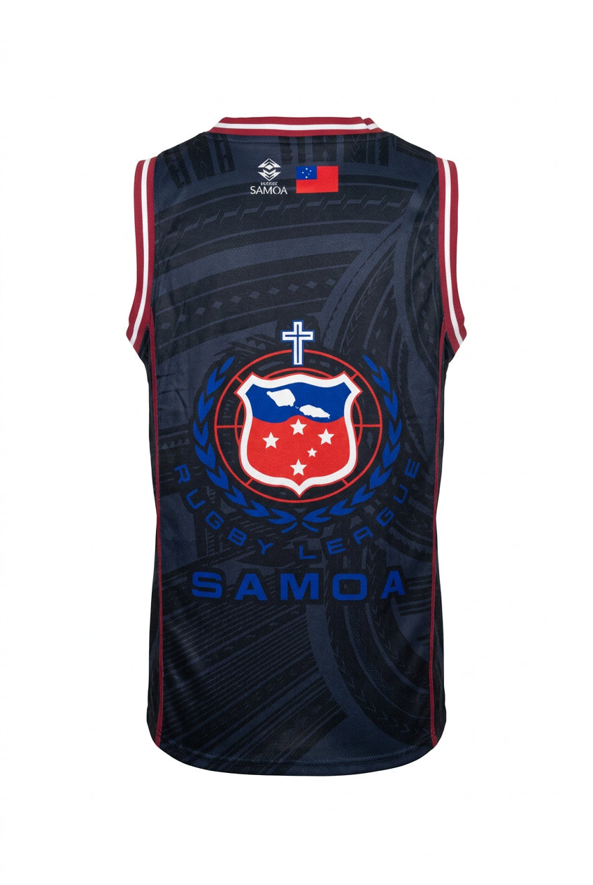 Toa Samoa Men's Basketball Jersey 5 - Charcoal Grey