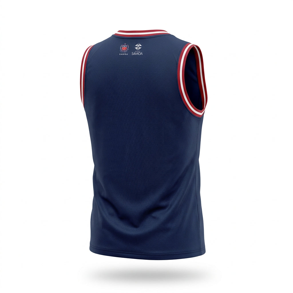 Toa Samoa Men's Basketball Jersey 4 - Midnight Blue