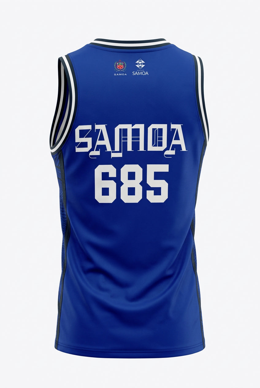 Toa Samoa Men's Basketball Jersey 1 - Ocean Blue