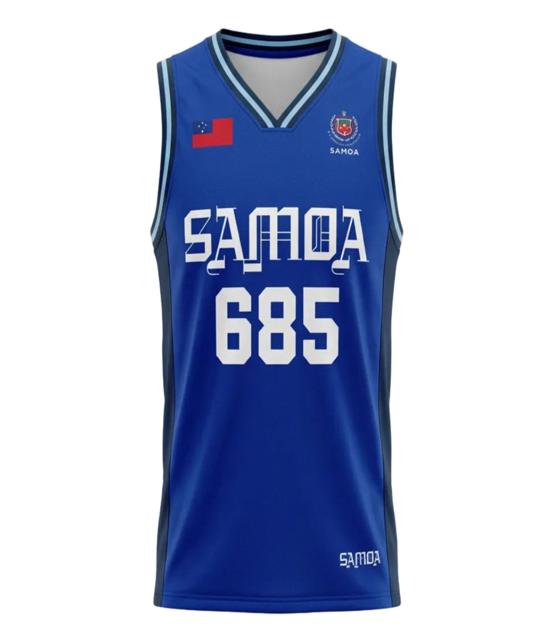 Toa Samoa Men's Basketball Jersey 1 - Ocean Blue