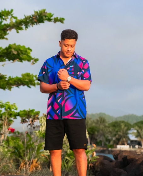 Koko Pacific Premium Elei Shirts s/s Amethyst Glow