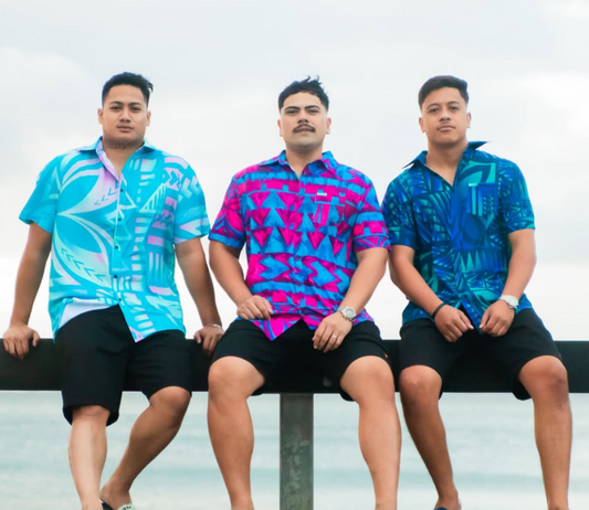 Koko Pacific Premium Elei Shirts s/s Orchid Teal
